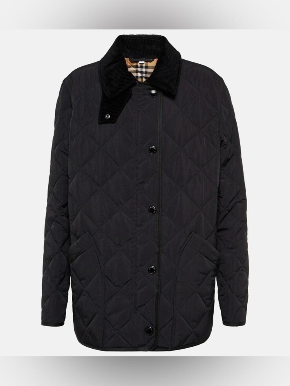 Burberry women’s Quilted Jacket Black S new
